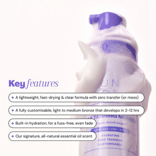 Solar Eclipse Clear Self Tanning Mousse Tanning Luna Bronze
