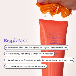 Glow Tanning Moisturiser, Medium Tanning Luna Bronze