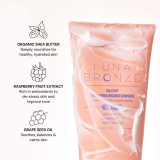 Glow Gradual Tanning Moisturiser, 200ml Tanning Luna Bronze