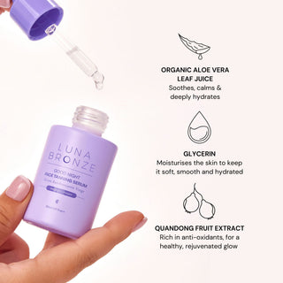 Good Night Face Tanning Serum Tanning Luna Bronze