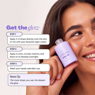 Good Night Face Tanning Serum Tanning Luna Bronze